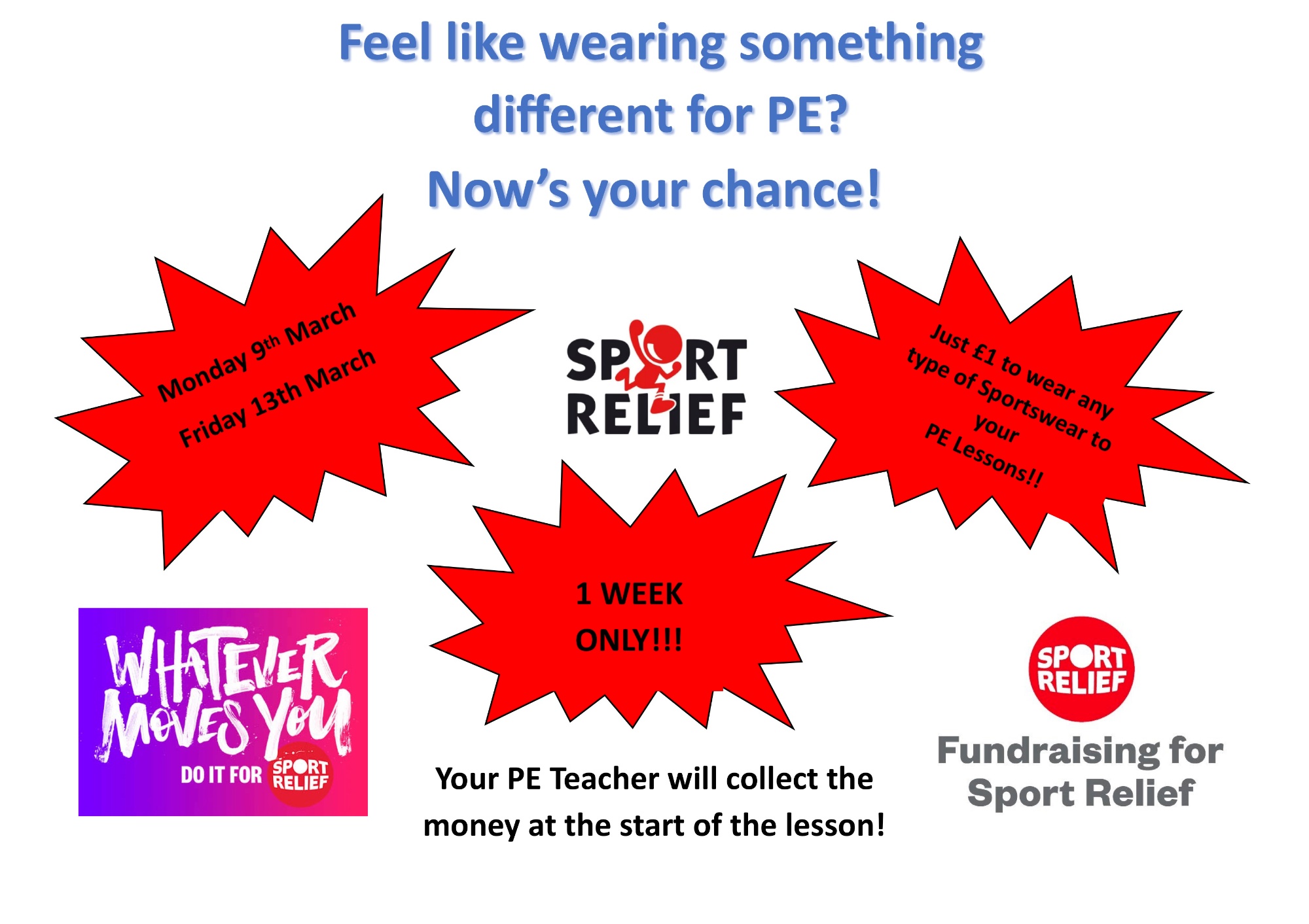 Stopsley High School Sports Relief Activities